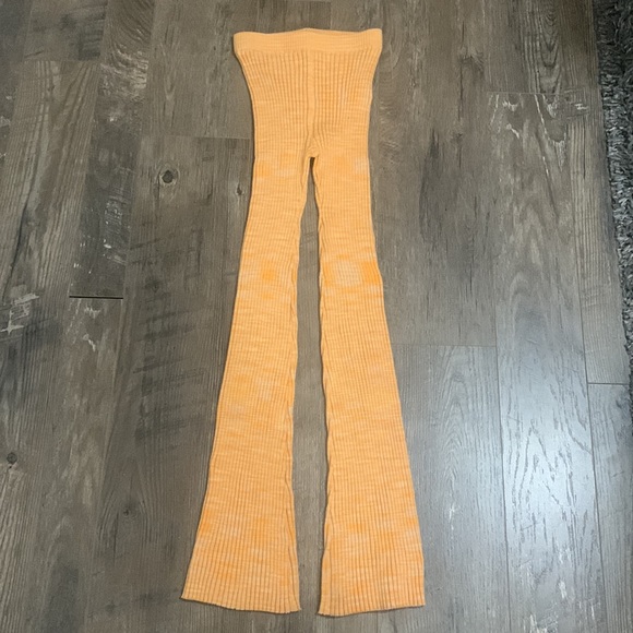 L SPACE ribbed lounge pant orange size XS NWT - Picture 3 of 8
